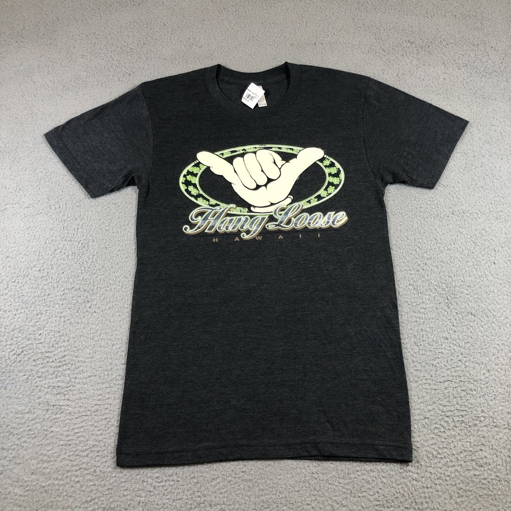 hang loose hawaii shirt Adults S Gray Graphic Print